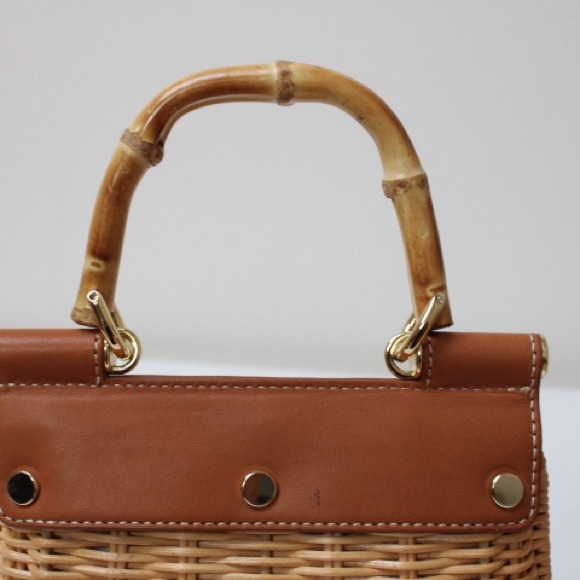 Beautiful J. Mclaughlin Irene wicker bag - Picture 13 of 15